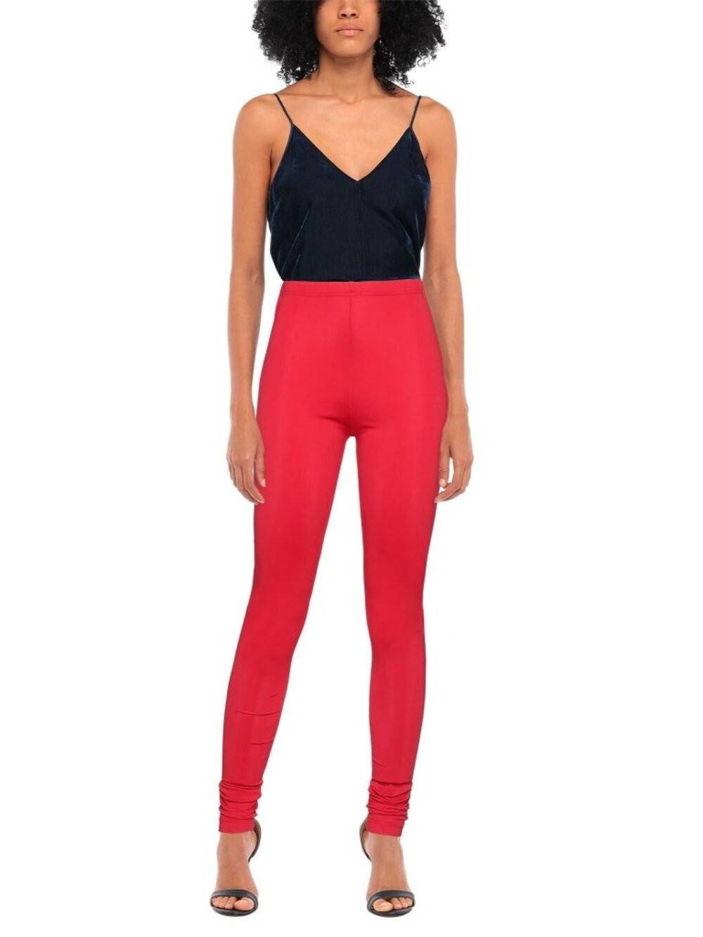 Comme des Garçons Red Designer Stretch Leggings Small